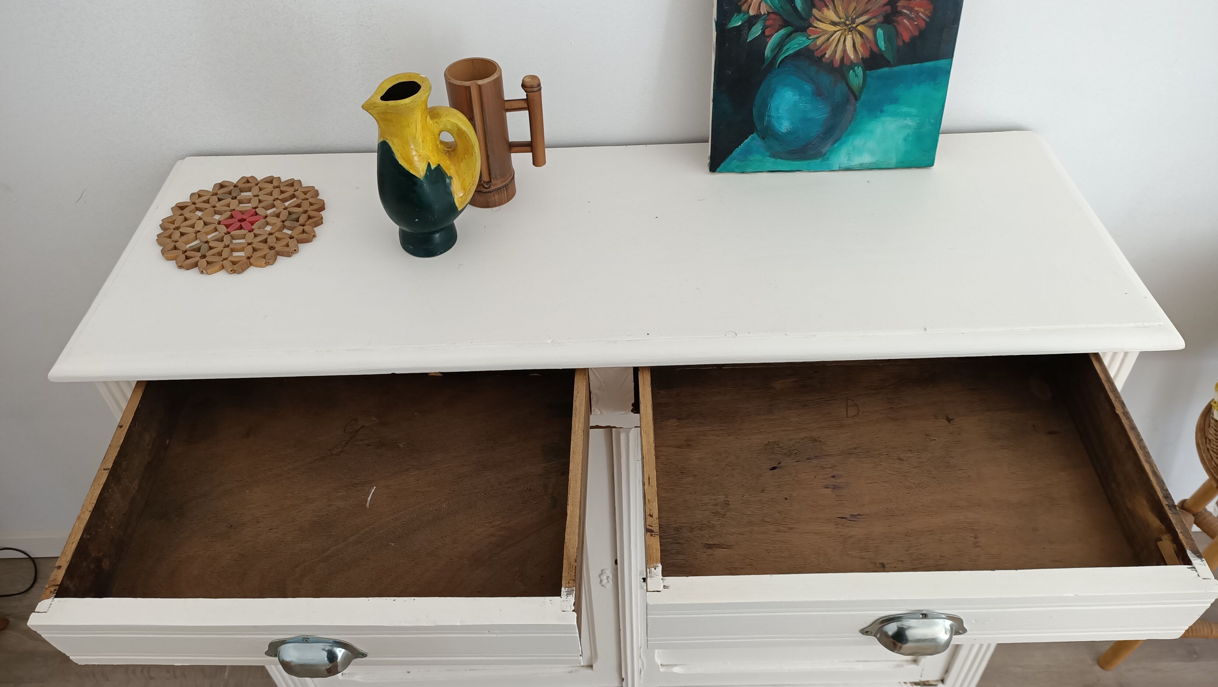 White Parisian buffet