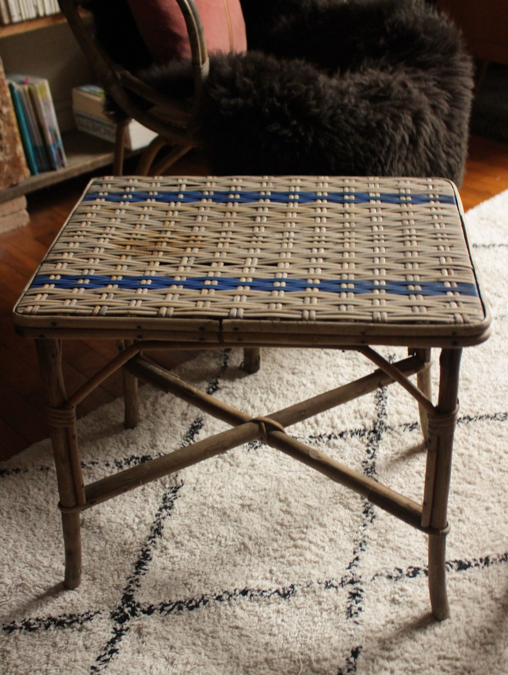 Rattan woven wicker coffee table