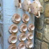 Art deco coffee service in rosé earthenware