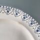 Series of 12 flat plates XIXth earthenware Terre de Fer Clairefontaine