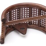 Rattan and cane wall lamp, 60s