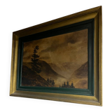 Peinture ancienne début xxème paysage