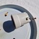 Vintage German Leaf Pattern Glass Sconce or Recessed Light