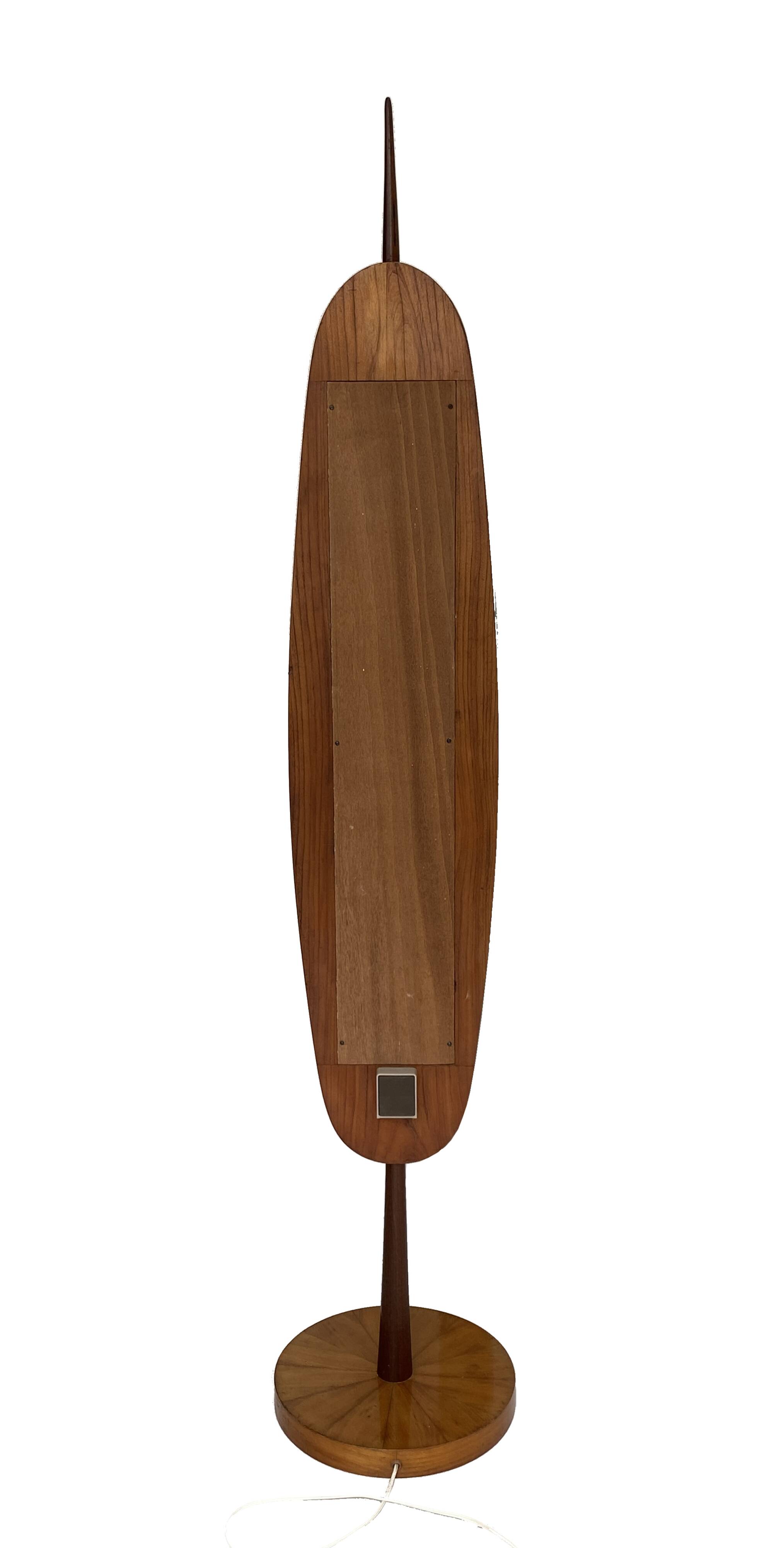 1960s wooden floor lamp