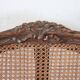 Antique Walnut And Vienna Straw Sofa, Italy 18th Century
