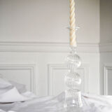 Handcrafted candle holder recycled glass, marly