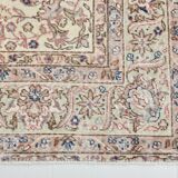 9x12 Faded Beige Large Area Vintage Persian Rug, 277x354 Cm