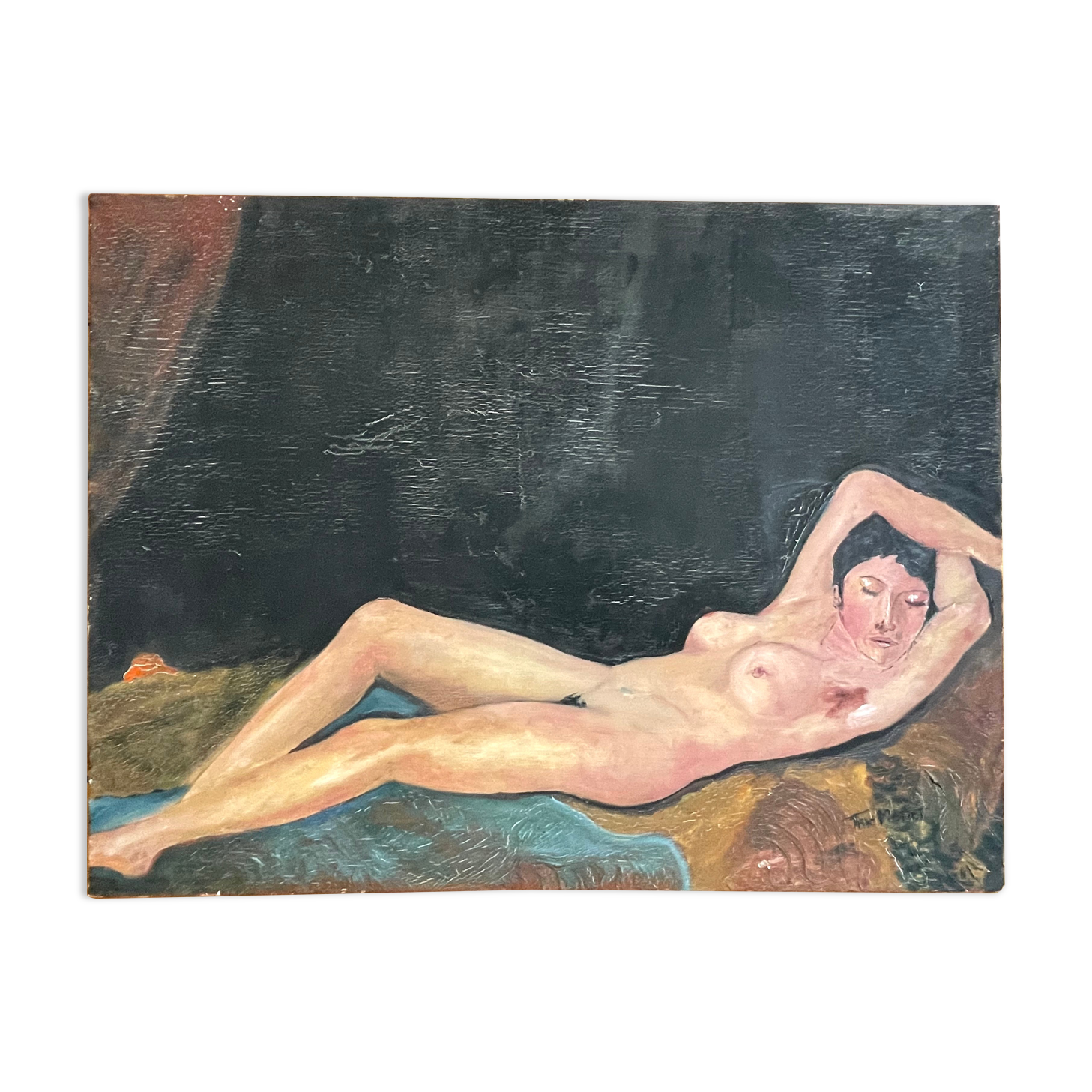 Sleeping, oil on canvas 1972