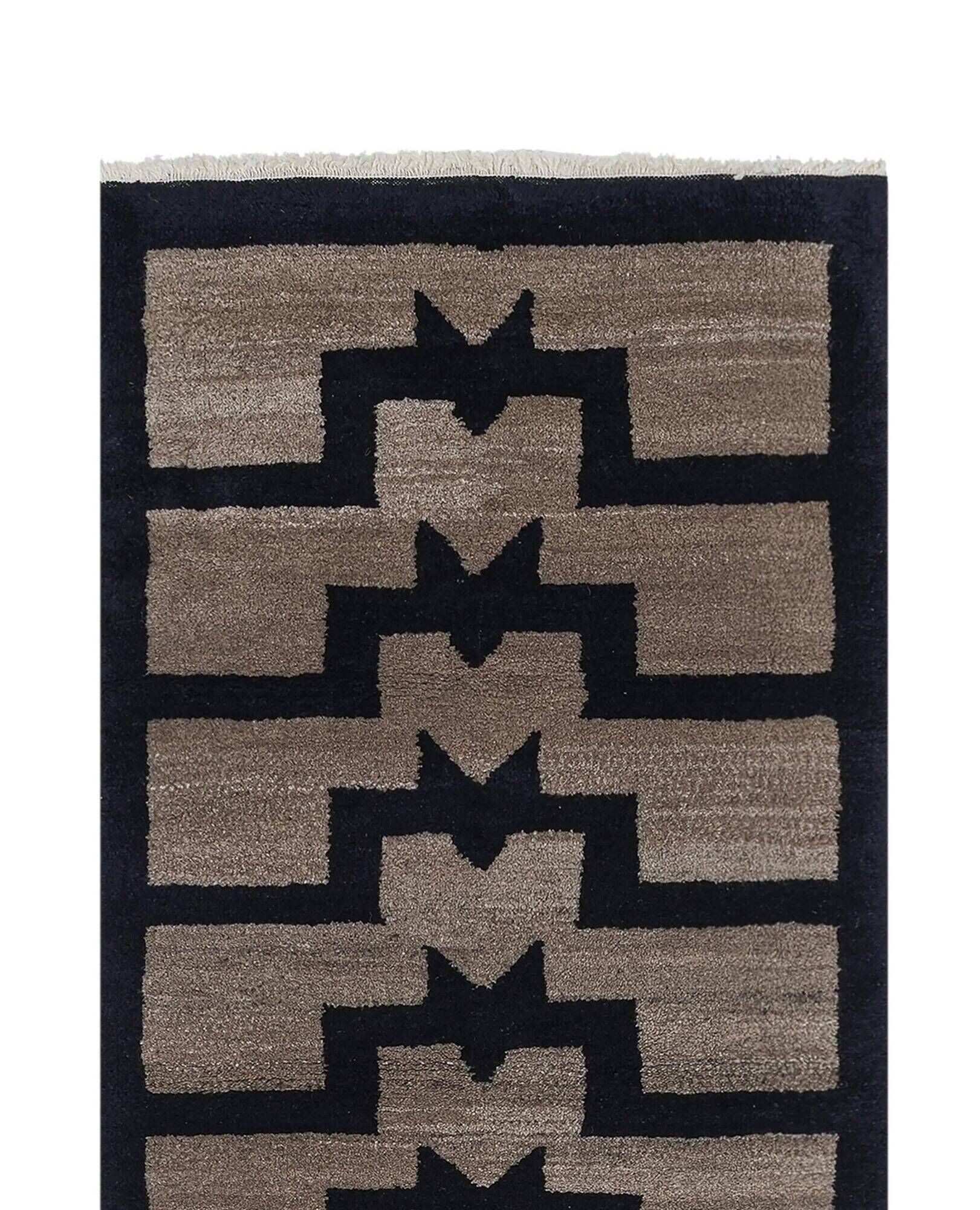 Vintage Turkish handmade rug 86x211 cm