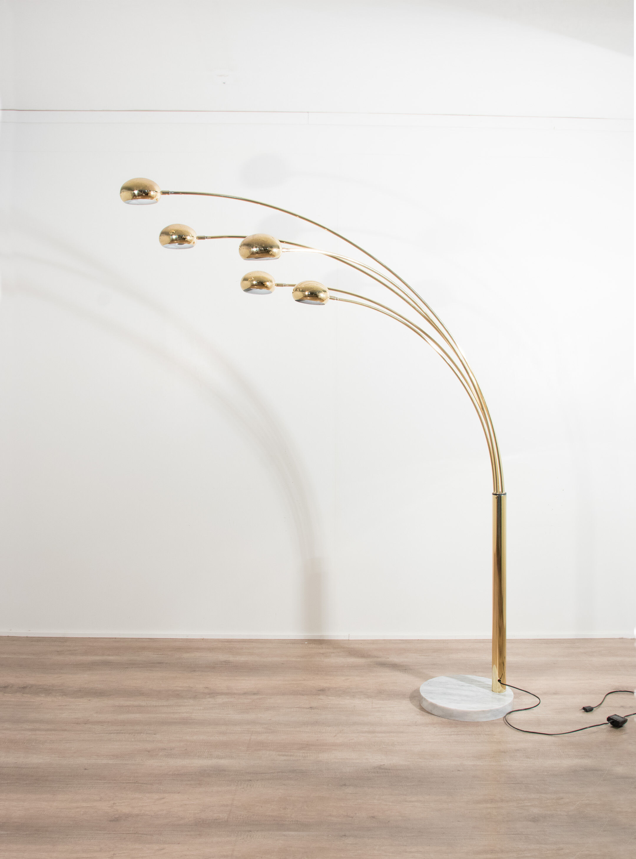 5 arm mid-century italian floor lamp