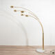 5 arm mid-century italian floor lamp