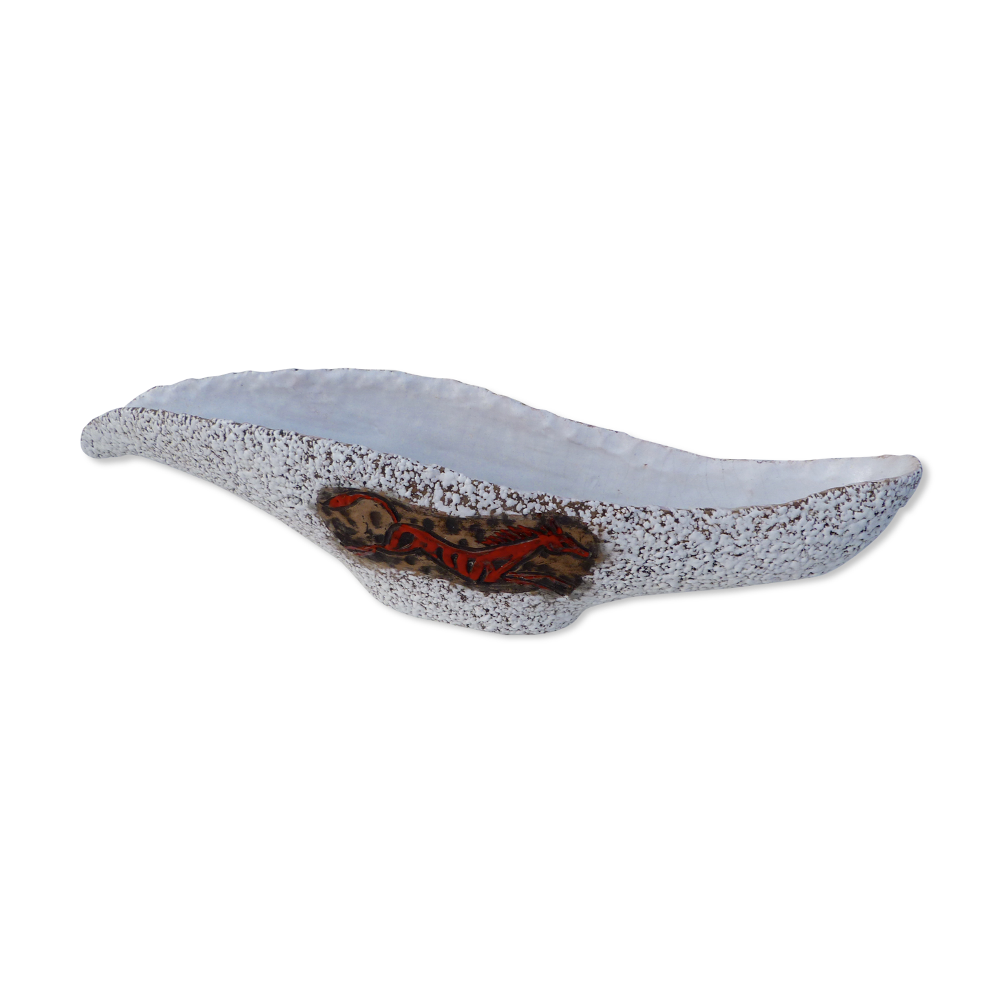 Large fruit cup Vallauris fat lava vintage 1950/1960