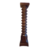 Old carved wooden presentation column h=150 cm