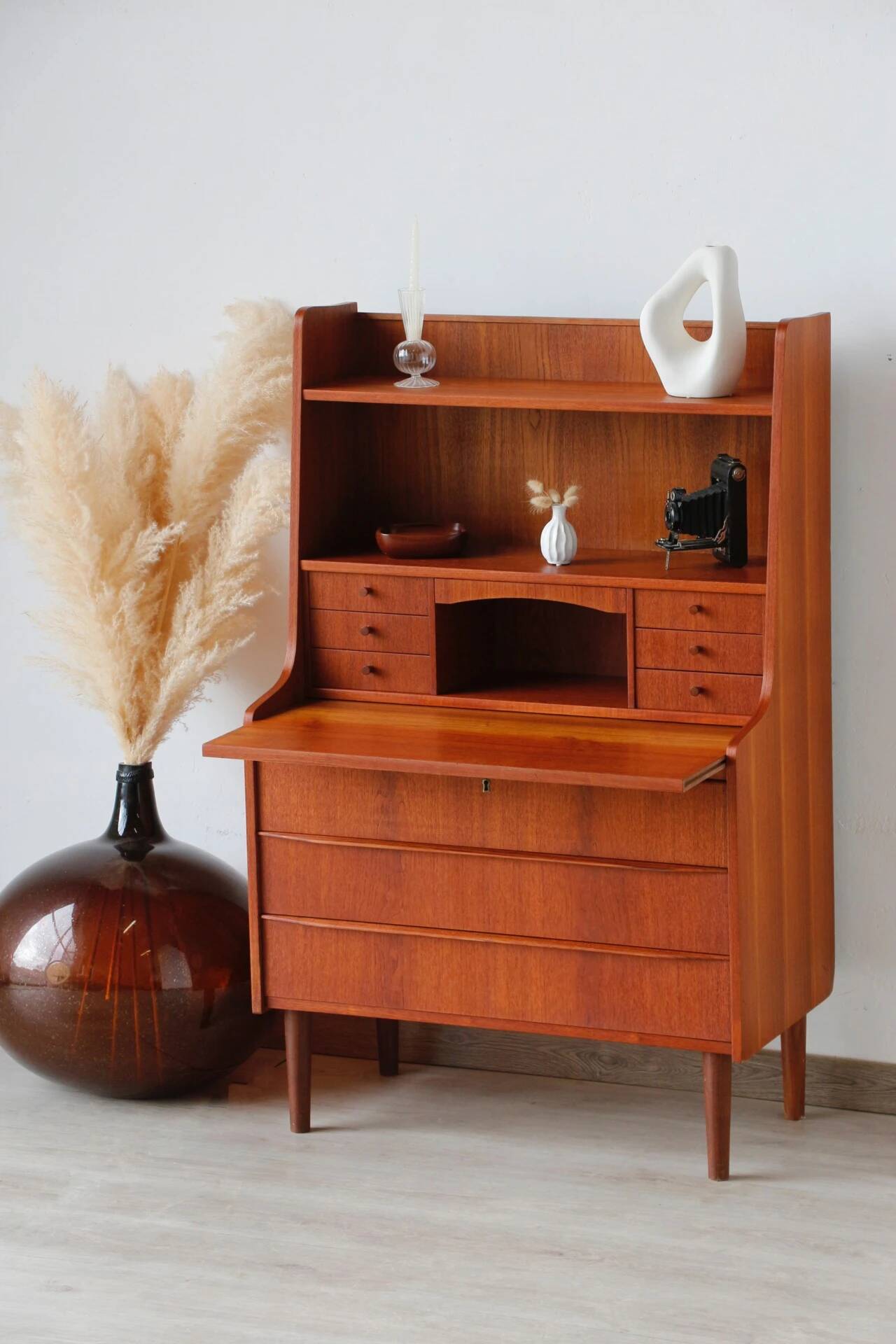 Vintage 1960s Scandinavian teak secretary | Denmark