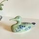 Vintage Blue Ceramic Duck