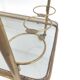 Brass and glass golden bar