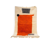 Tapis beni ourain traditionnel fait main
