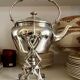 Samovar Christofle en métal argenté et ébène, vers 1860