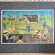 Old school poster Ogé-Hachette The Stadium & The Menagerie – 1960s