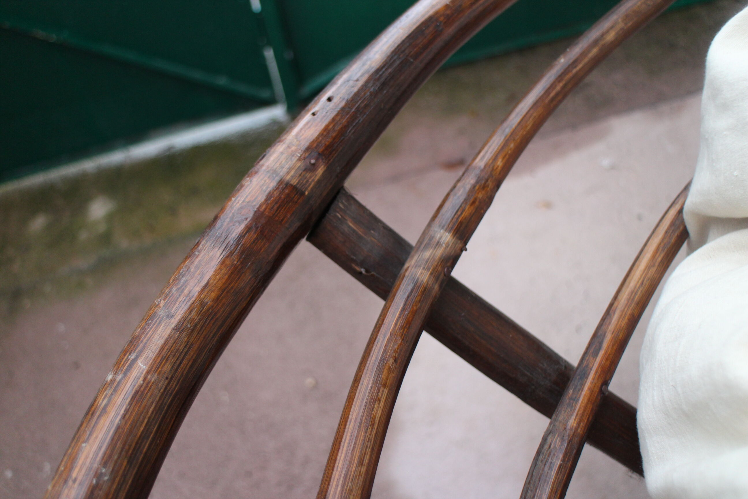 Vintage rattan easy chair