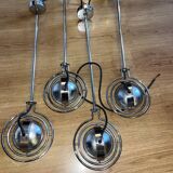 4 adjustable chrome Mole Richardson spotlights