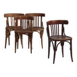 Anciennes chaises de bistro de style viennois (vers 1920). Ensemble de 4 pièces #1