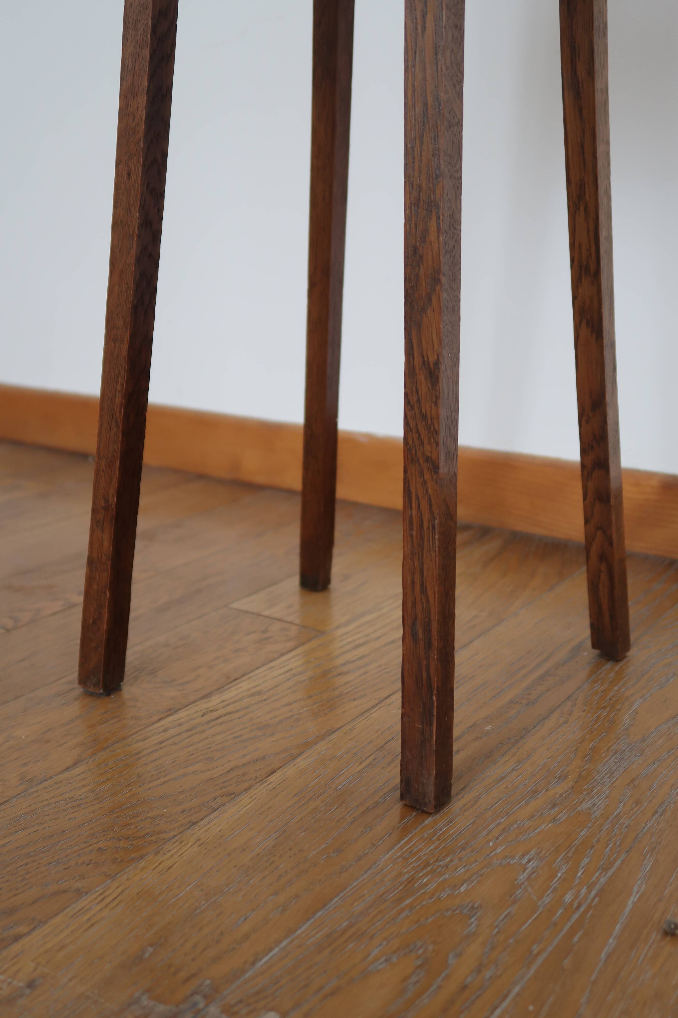 Art Deco wooden plant holder