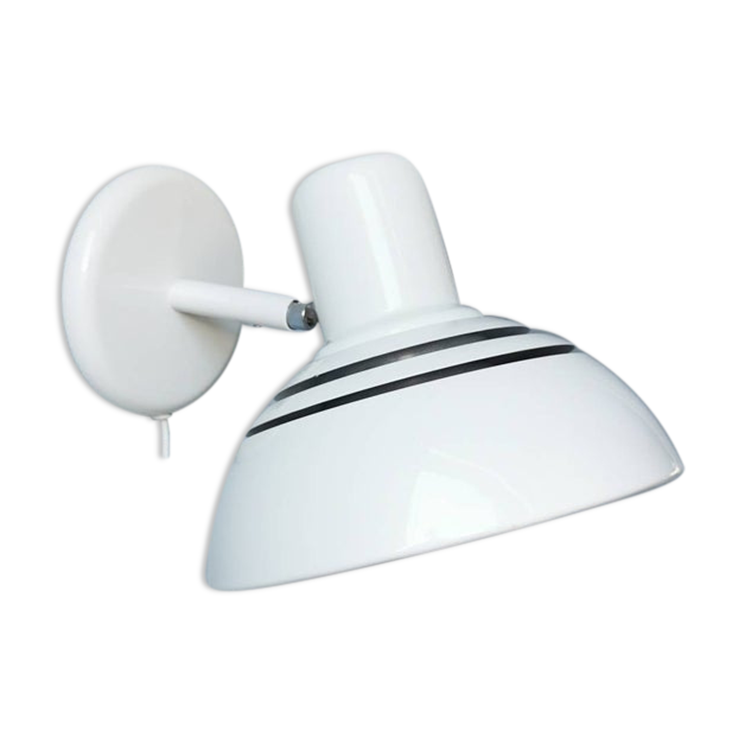 Vintage white metal applique, 1980s