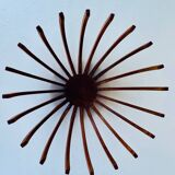 Danish teak and glass centerpiece by Fritz Hansen