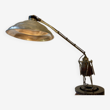 Lampe design industriel upcycline