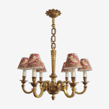 Old quality bronze chandelier