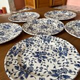 Set of 6 English earthenware plates