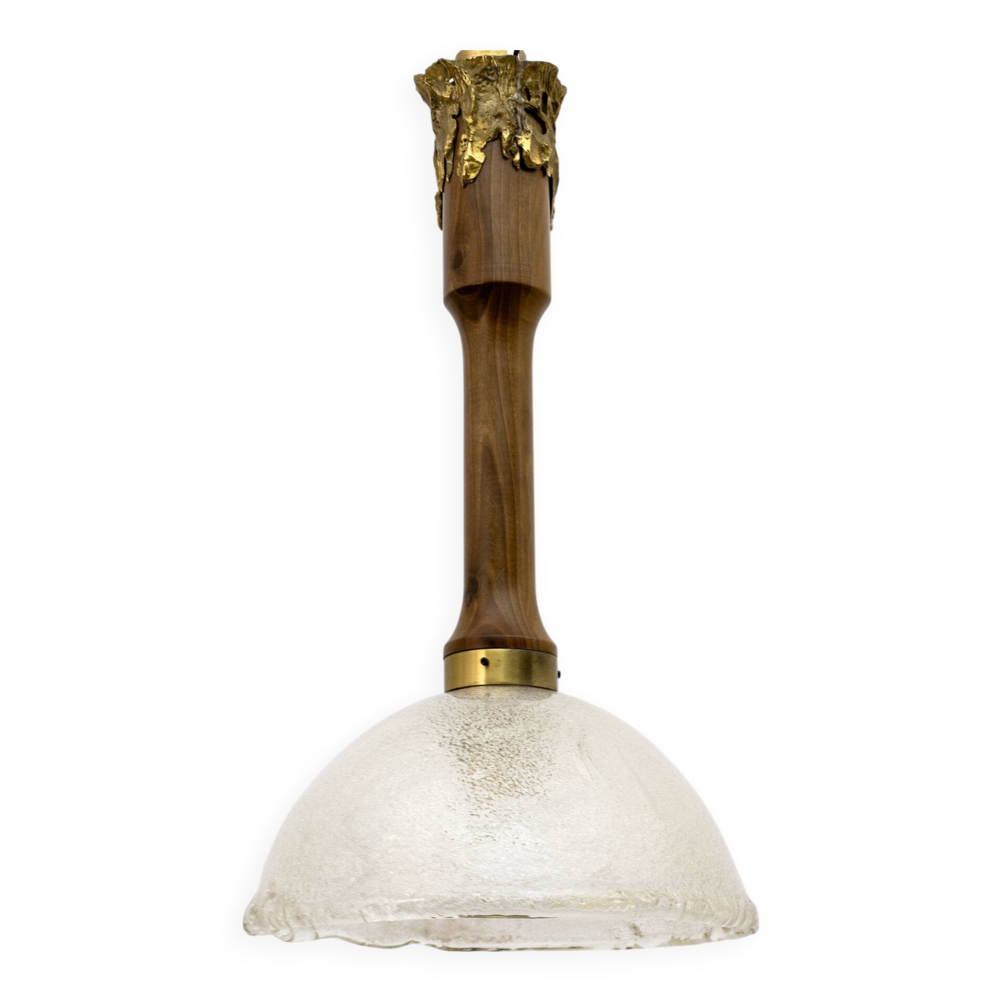 Angelo Brotto - Murano glass and bronze chandelier - Mid-Century - Esperia,