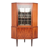 Danish rosewood corner display cabinet, 1960s