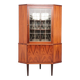 Danish rosewood corner display cabinet, 1960s