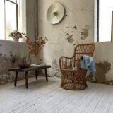 Brutalist oak coffee table