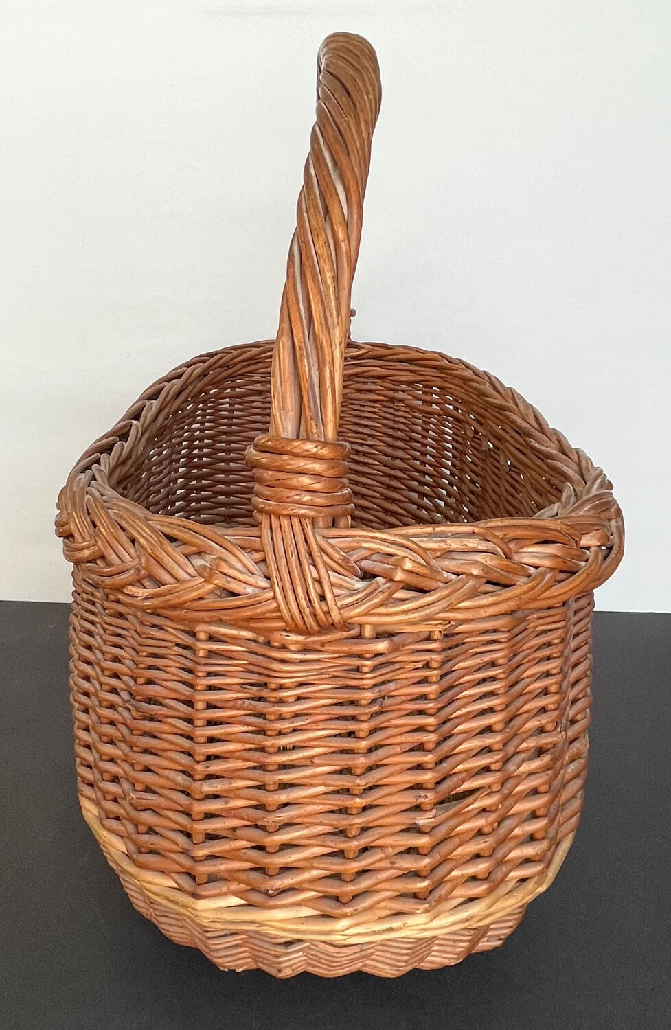 Vintage wicker basket