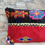 Magnifique coussin Kilim berbère vintage du Maroc