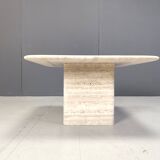 Travertine coffee table from the 1970s, Italy