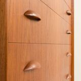 Scandinavian teak chest of drawers by Johannes Sorth for Nexo Mobelfabrik.