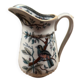 Pichet typique porcelaine anglaise, décor « Indian Tree »