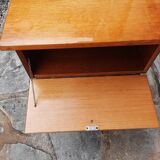 Bedside table in veneer varnished wood