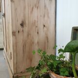 Raw wood sideboard