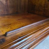 Rustic Wardrobe in Fir with Curtains