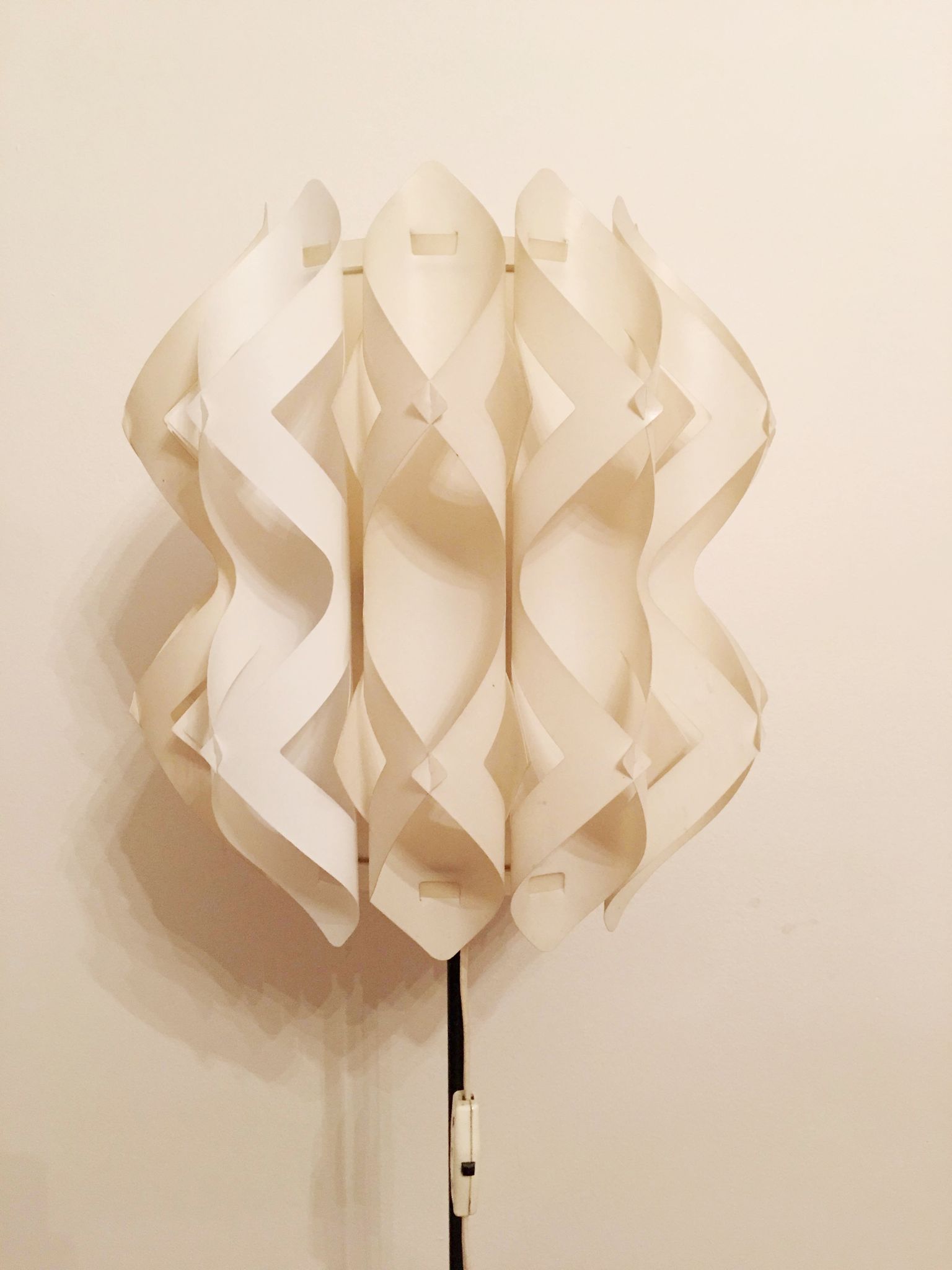 Mid century white floor lamp - 1960