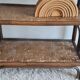 Vintage rattan library from the 70s