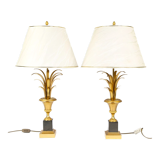Brass pineapple lamps