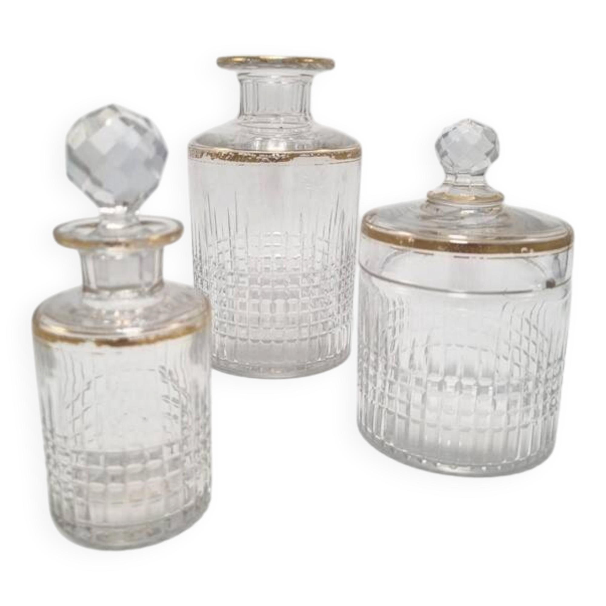 Baccarat crystal bottles