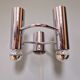 Double wall light in chrome metal, Gaetano Sciolari, 1970.