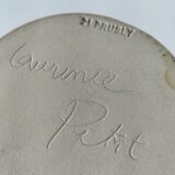 Stoneware pitcher with poppy decoration – Laurence Petit – Atelier de Prusly